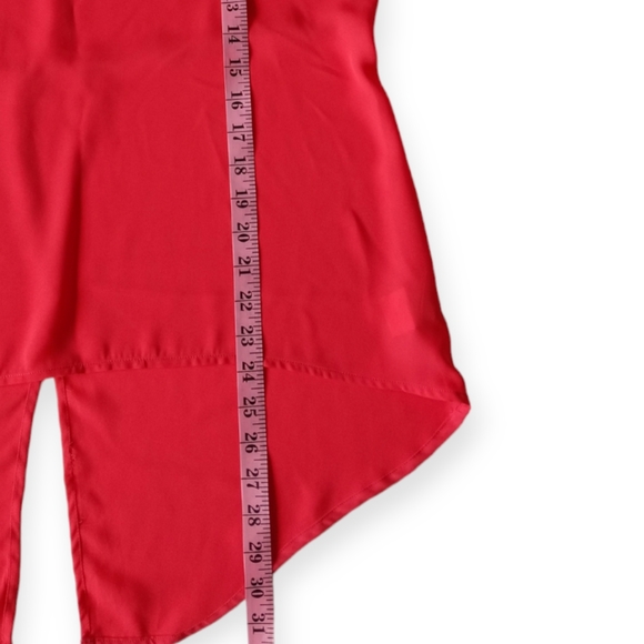 MERAKI WOMEN'S BLOUSE SHORT-SLEEVE. SIZE M. COLOR CORAL. - Picture 7 of 11